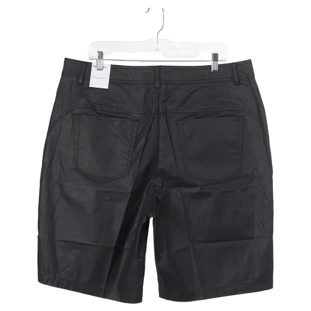 NWT Jordan Nike x Cactus Jack Shorts Men Size 36 Black Coated Waxed Travis Scott
